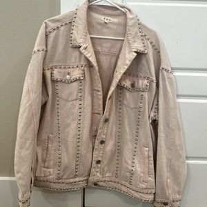 Denim pink jacket